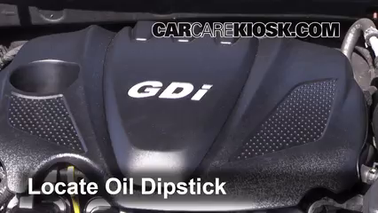 2013 Kia Optima LX 2.4L 4 Cyl. Oil Check Oil Level